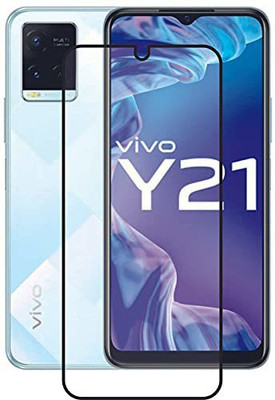 ASVALBUY Edge To Edge Screen Guard for Vivo Y21, Vivo Y21 2021(Pack of 1)