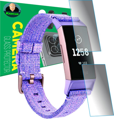 KANCHA Edge To Edge Screen Guard for FITBIT CHARGE 3(Pack of 2)