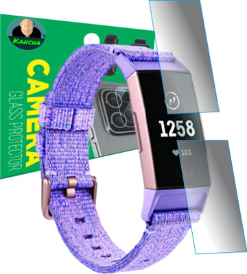 KANCHA Edge To Edge Screen Guard for fitbit charge 3(Pack of 2)