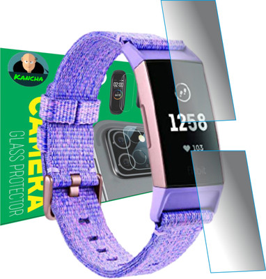 KANCHA Edge To Edge Screen Guard for FITBIT CHARGE 3(Pack of 2)