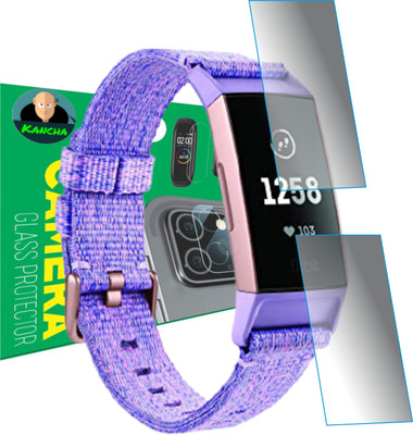 KANCHA Edge To Edge Screen Guard for FITBIT CHARGE 3(Pack of 2)