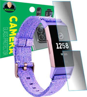 KANCHA Edge To Edge Screen Guard for FITBIT CHARGE 3(Pack of 2)