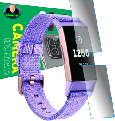 KANCHA Edge To Edge Screen Guard for FITBIT CHARGE 3(Pack of 2)