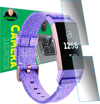 KANCHA Edge To Edge Screen Guard for FITBIT CHARGE 3(Pack of 2)