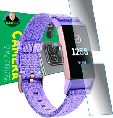 KANCHA Edge To Edge Screen Guard for FITBIT CHARGE 3(Pack of 2)