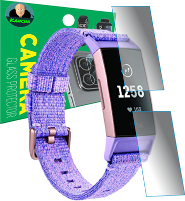 KANCHA Edge To Edge Screen Guard for fitbit charge 3(Pack of 2)