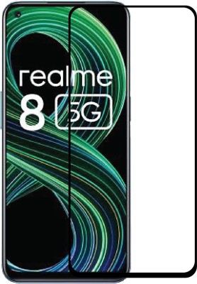 KITE DIGITAL Edge To Edge Tempered Glass for Realme 8(Pack of 1)