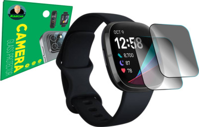 KANCHA Screen Guard for Fitbit sense smart watch(Pack of 2)