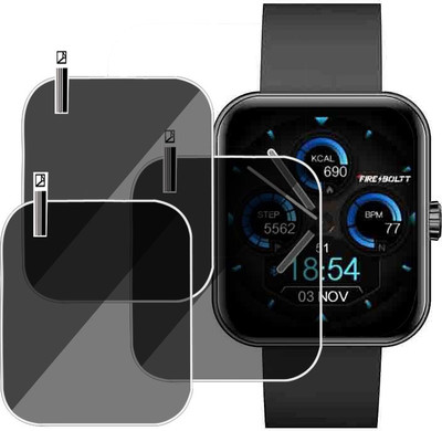 XAZE Screen Guard for Fire-Boltt AI Smartwatch screen guard(Pack of 3)
