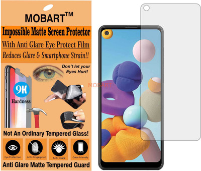 MOBART Tempered Glass Guard for SAMSUNG GALAXY A21 (Matte Finish)(Pack of 1)