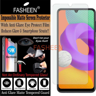 Fasheen Tempered Glass Guard for SAMSUNG GALAXY M22 (Matte Finish)(Pack of 1)
