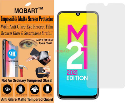 MOBART Tempered Glass Guard for SAMSUNG GALAXY M21 2021 EDITION (Matte Finish)(Pack of 1)