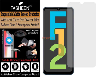 Fasheen Tempered Glass Guard for SAMSUNG GALAXY F12 (Matte Finish)(Pack of 1)