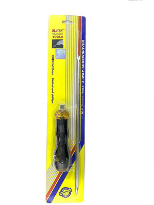 Jon Bhandari Tools 3 way Slotted and Phillips Screwdriver 6.3 x 250mm Standard Screwdriver(Pack of 1)