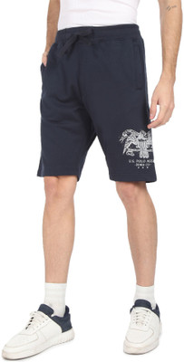 U.S. POLO ASSN. Solid Men Blue Basic Shorts