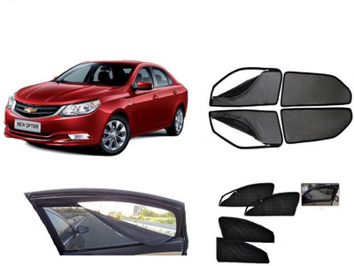 RAKRISH COLLECTION Rear Window, Side Window Sun Shade For Chevrolet Optra(Black)
