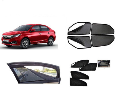 G ILIKA Rear Window, Side Window Sun Shade For Honda Amaze(Black)