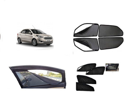 RAKRISH COLLECTION Rear Window, Side Window Sun Shade For Ford Aspire(Black)