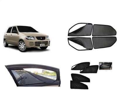 G ILIKA Rear Window, Side Window Sun Shade For Maruti Suzuki Alto(Black)