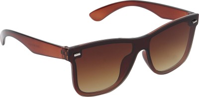 Garth Wayfarer Sunglasses(For Men & Women, Brown)