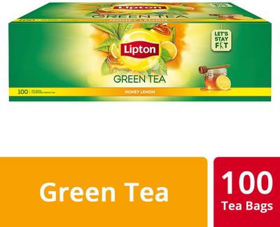 Lipton GREEN TEA 100 BAGS X 1 HONEY LEMON Green Tea Bags Box