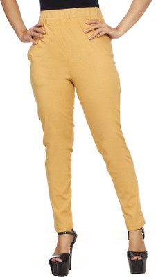 OPEKKHA GARMENTS Regular Fit Women Beige Trousers