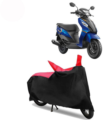 Exciting collections Two Wheeler Cover for Suzuki(Let's, Red, Black)