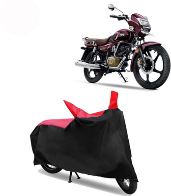 Exciting collections Two Wheeler Cover for TVS(Radeon, Red, Black)