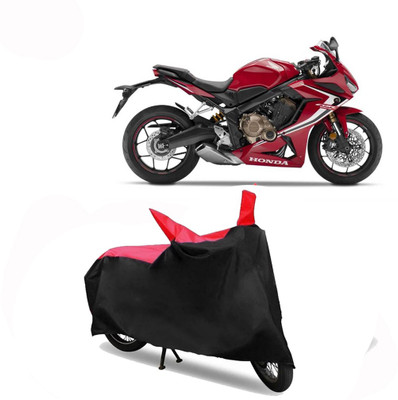 Exciting collections Two Wheeler Cover for Honda(CBR 650F, Red, Black)
