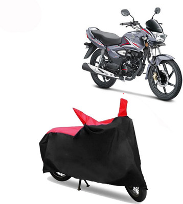 Exciting collections Two Wheeler Cover for Honda(CB Shine, Red, Black)