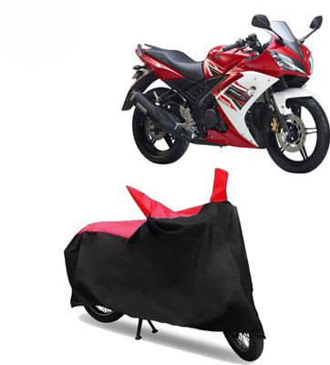 Exciting collections Two Wheeler Cover for Yamaha(R15 s, Red, Black)