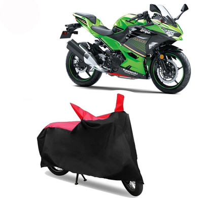 Exciting collections Two Wheeler Cover for Kawasaki(Ninja 400, Red, Black)