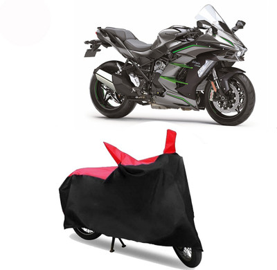 Exciting collections Two Wheeler Cover for Kawasaki(Ninja H2, Red, Black)