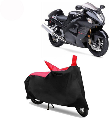 Exciting collections Two Wheeler Cover for Suzuki(GSX R1300 Hayabusa, Red, Black)