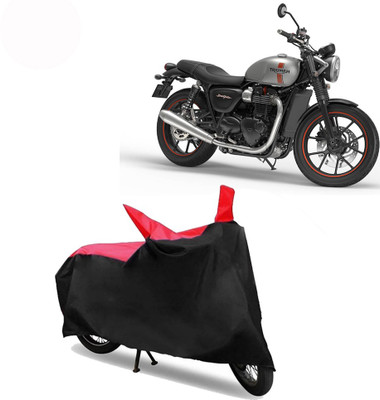 Exciting collections Two Wheeler Cover for Triumph(Street Twin, Red, Black)