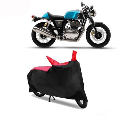 Exciting collections Two Wheeler Cover for Royal Enfield(Continental GT 650, Red, Black)