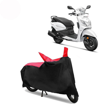 Exciting collections Two Wheeler Cover for Hero(Pleasure+ 110, Red, Black)