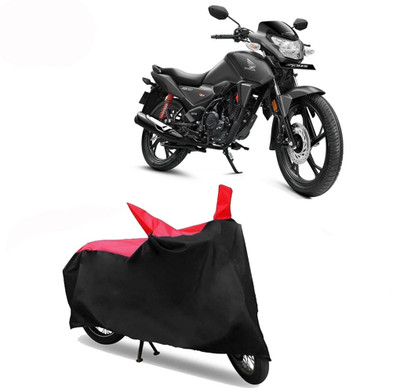 Exciting collections Two Wheeler Cover for Honda(CB Shine SP, Red, Black)