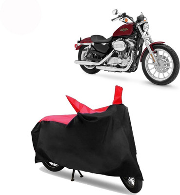 Exciting collections Two Wheeler Cover for Harley Davidson(XL 883, Red, Black)