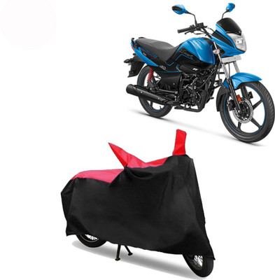 Exciting collections Two Wheeler Cover for Hero(Splendor I Smart, Red, Black)