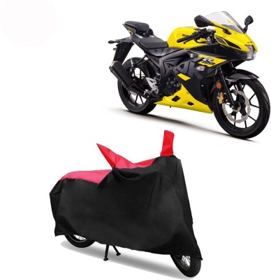 Exciting collections Two Wheeler Cover for Suzuki(GSX R150, Red, Black)