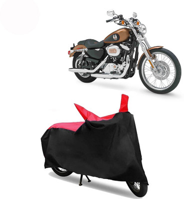 Exciting collections Two Wheeler Cover for Harley Davidson(XL 1200, Red, Black)