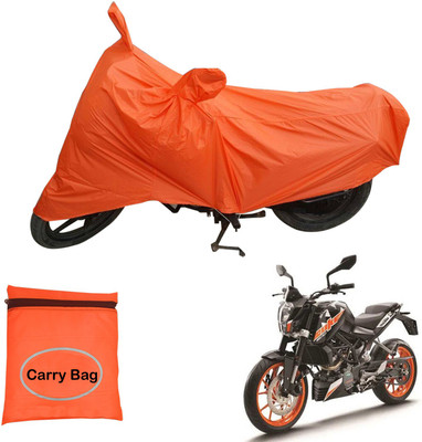 AXWee Waterproof Two Wheeler Cover for KTM(Duke 200, Orange)