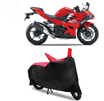 Exciting collections Two Wheeler Cover for Kawasaki(Ninja, Red, Black)