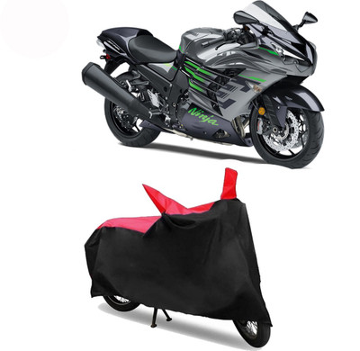 Exciting collections Two Wheeler Cover for Kawasaki(Ninja ZX-14R, Red, Black)