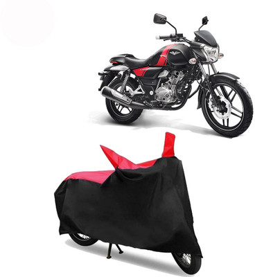 Exciting collections Two Wheeler Cover for Bajaj(V 150, Red, Black)