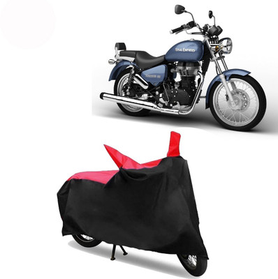 Exciting collections Two Wheeler Cover for Royal Enfield(Thunderbird 500, Red, Black)