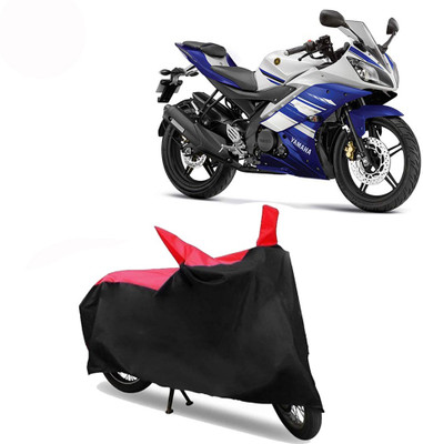 Exciting collections Two Wheeler Cover for Yamaha(YZF R15 S, Red, Black)