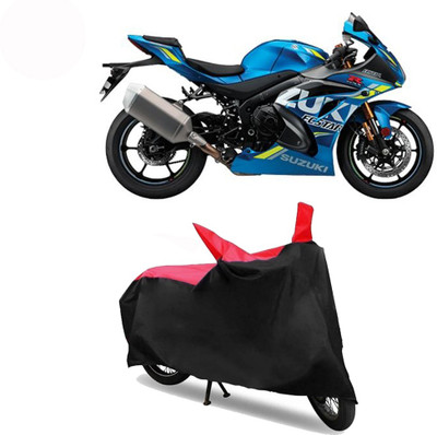 Exciting collections Two Wheeler Cover for Suzuki(GSX R1000, Red, Black)