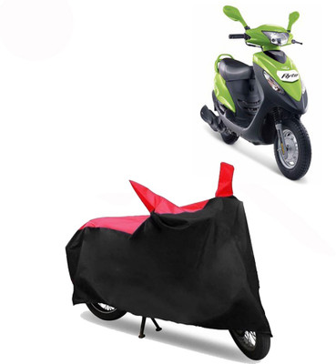 Exciting collections Two Wheeler Cover for Mahindra(Flyte, Red, Black)